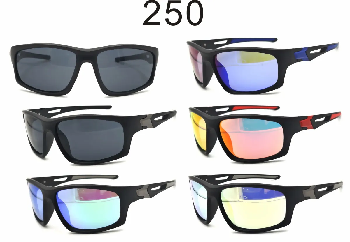 Okulary sportowe model 250 czarny model multikolor