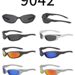 Okulary sportowe składane 904042 czarny/srebrny/niebieski
