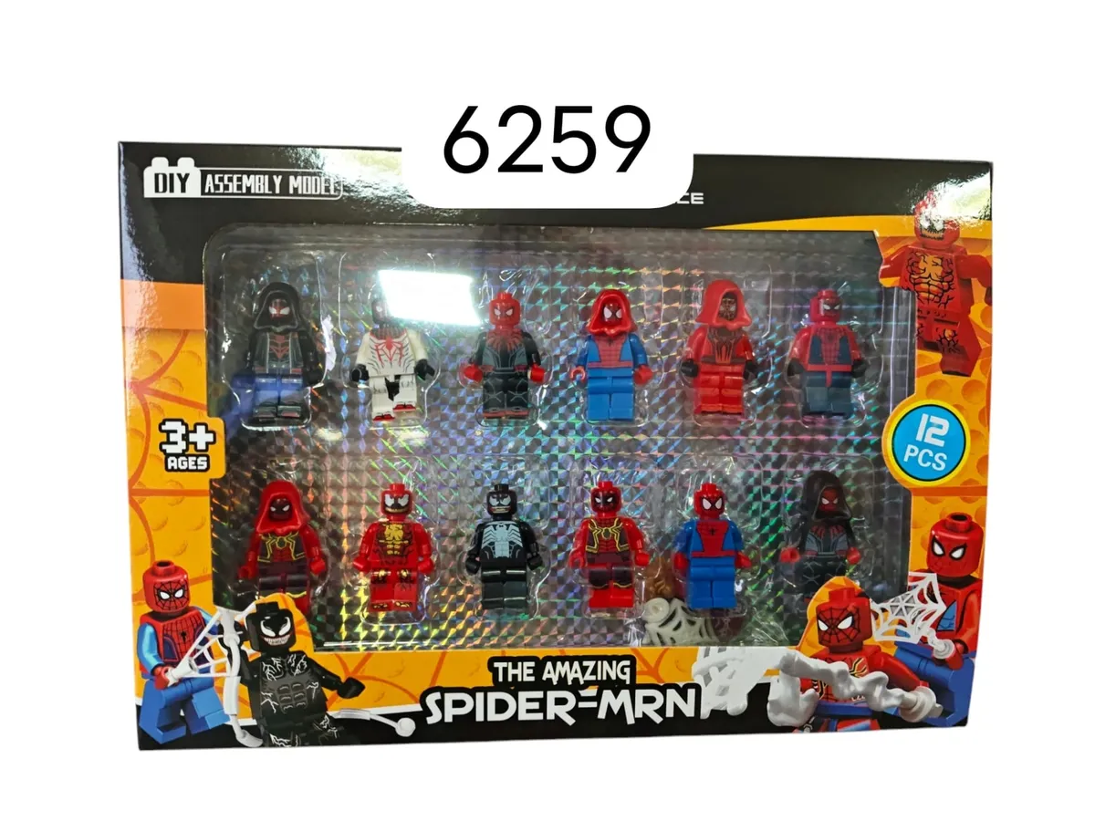 Zestaw figurek DIY Spider-Man 12 szt 6259