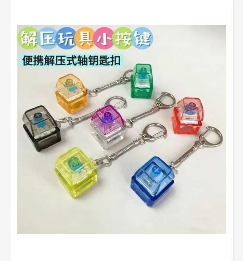 Zamek na Klucze Brelok Mechanical Keyboard Mix Kolorów