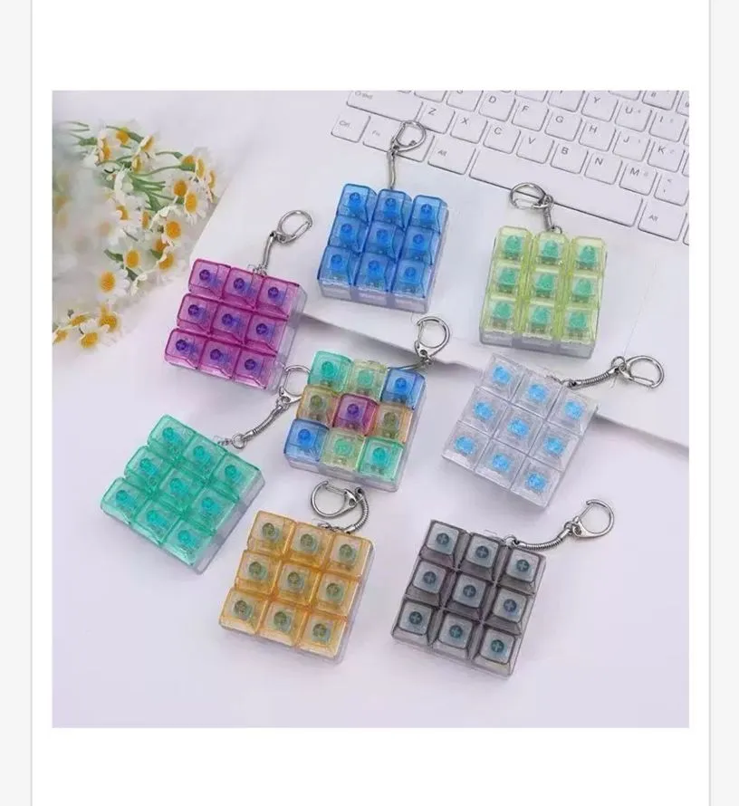 Zabawka Antystresowa Klawiatura 3x3 Mix Kolorów