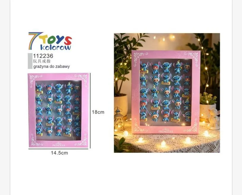 Zestaw figurek Stitch 7Toys kolorowych 18x14.5cm