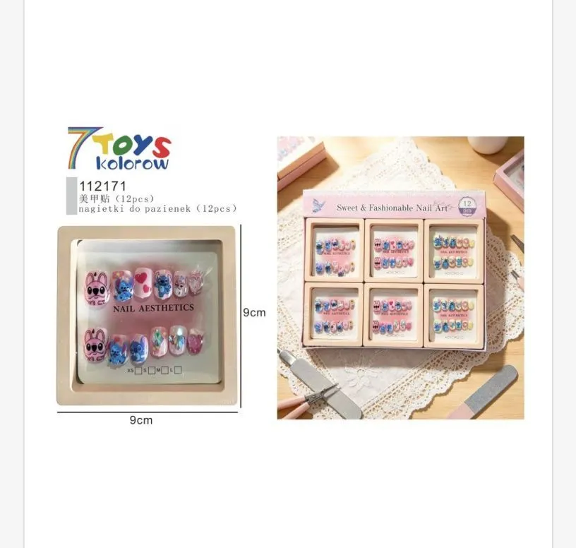 Zestaw naklejek do paznokci 7Toys Sweet & Fashionable 9cm