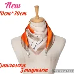Chusta Gawroszka 3 magnez. pomarańczowa 70x70cm