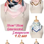 Gawroszka 70x70cm z 3 magnesami wielokolorowa