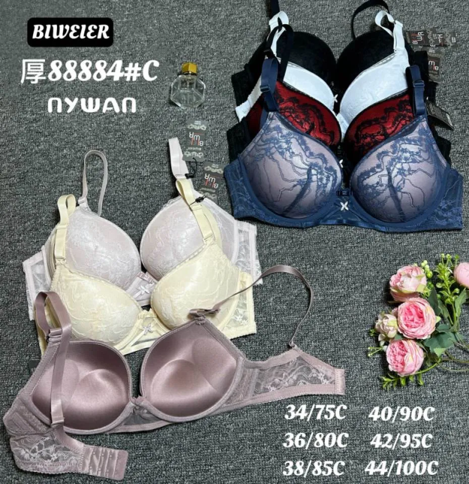 Biustonosz push up Bieweierer 34/75C-44/100C koronka