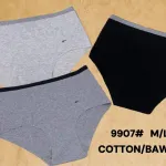 Bielizna damska bawełniane majtki szare/czarne M/L/XL 9907