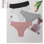 Dyna Intimates Majtki Prążkowane XL Szary Różowy Czarny