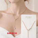 Naszyjnik ZENKO damski rose gold z kryształkami