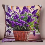 Poszewka 45x45cm Lawenda w Koszu