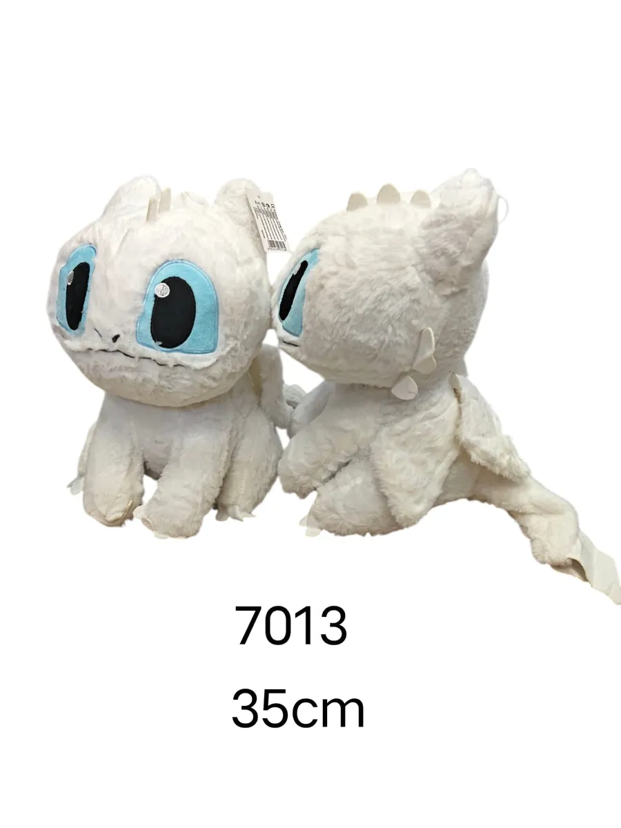 Maskotka Smok Bezogon 35cm Biały 7013