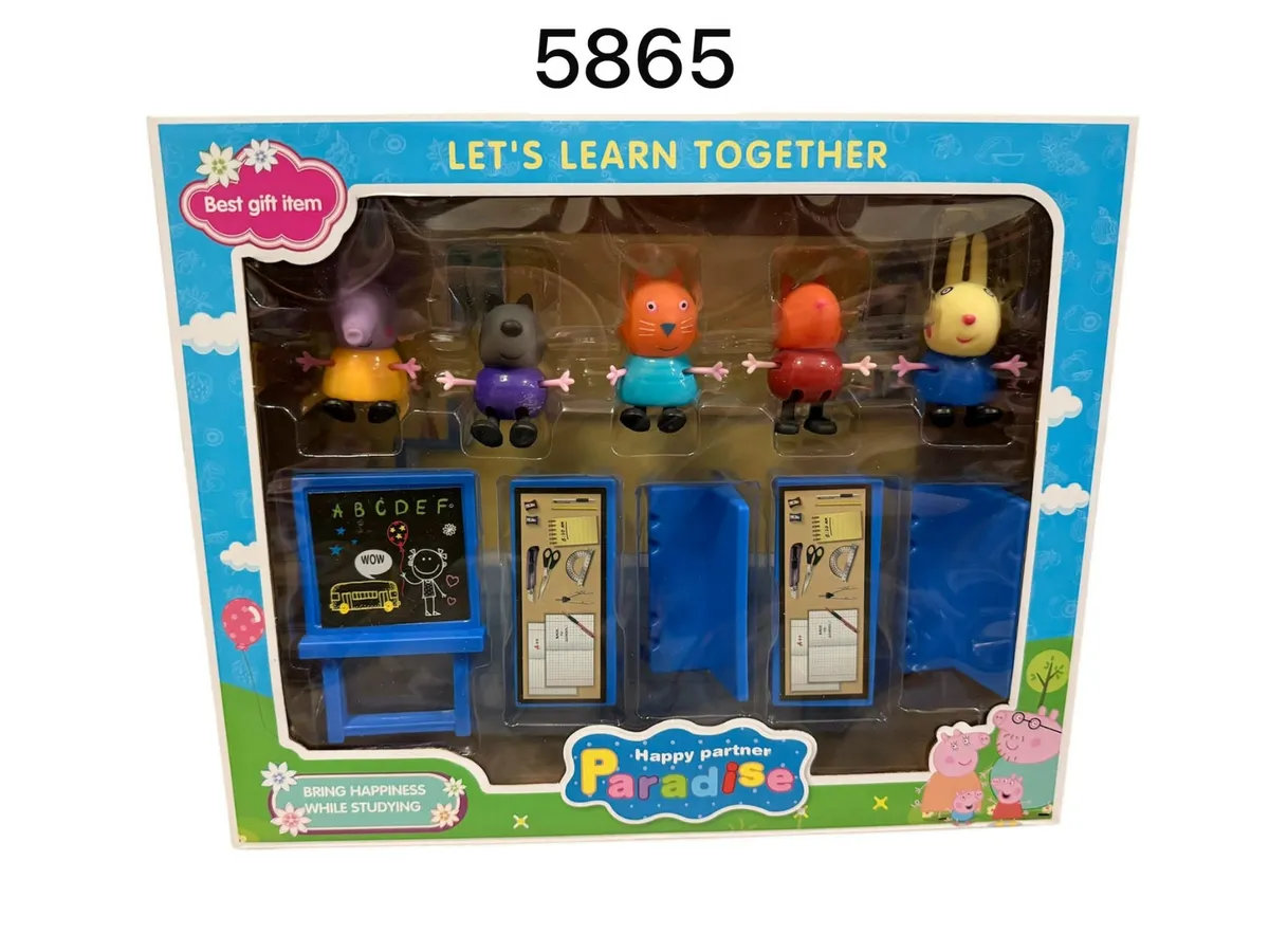 Peppa Pig Zestaw Edukacyjny Szkoła 5 Figurek 58865