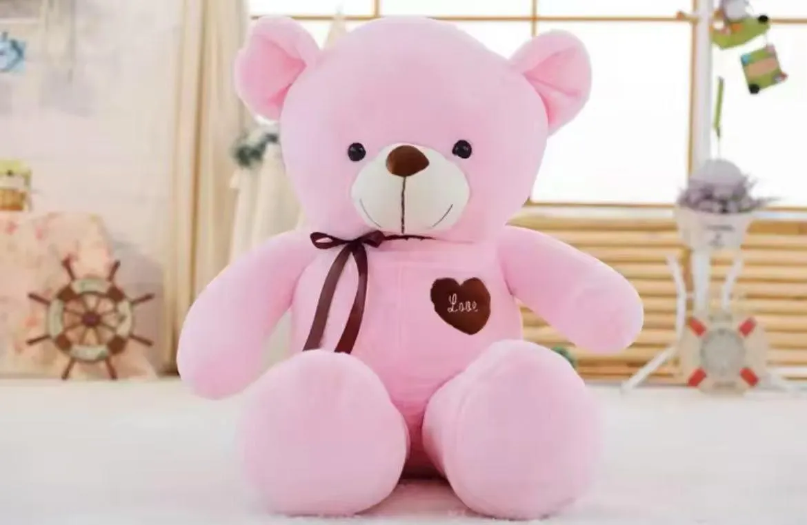 Maskotka Pluszak Różowy Miś 60cm