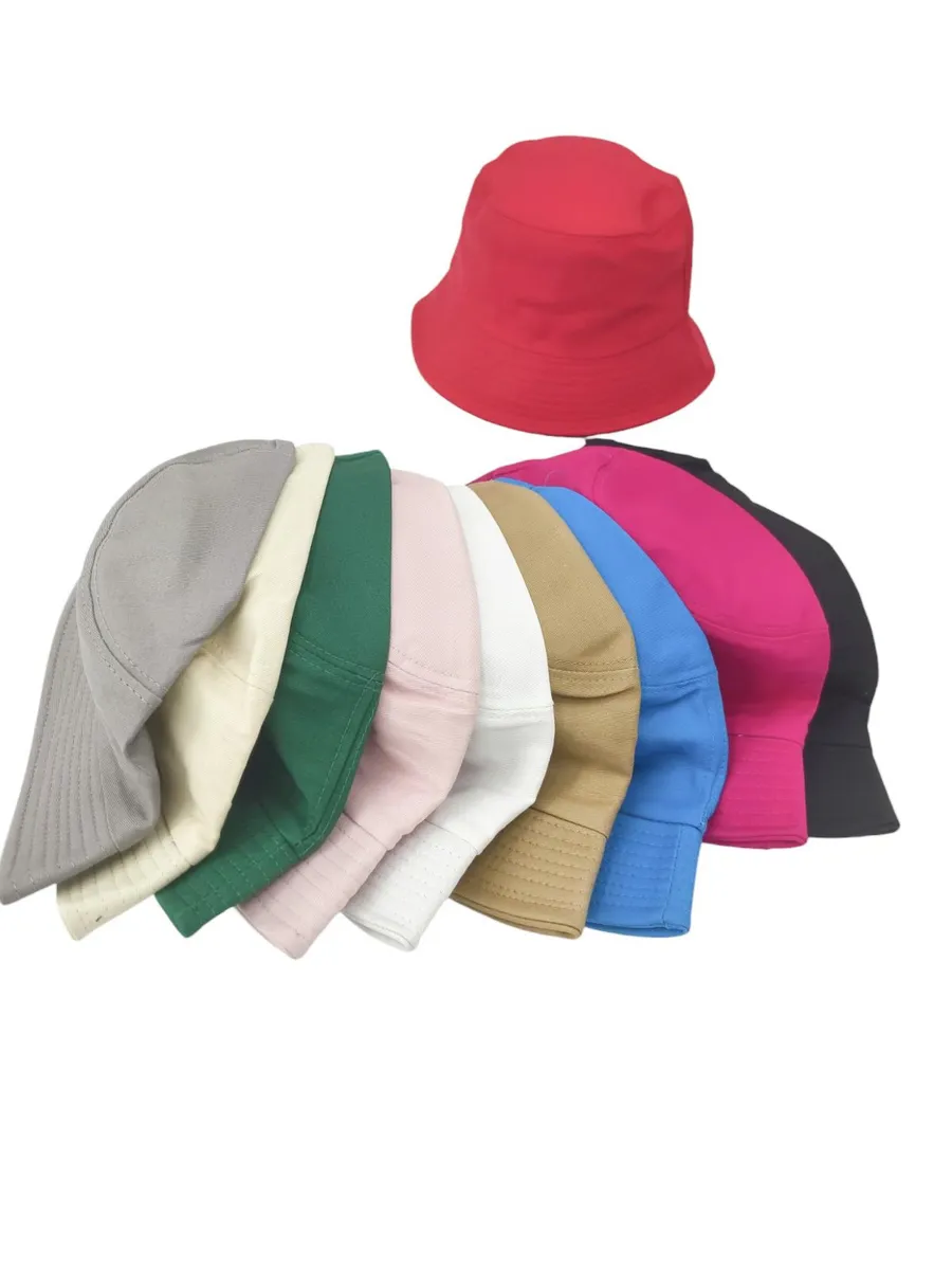 Kapelusze bucket multikolorowe bawełna
