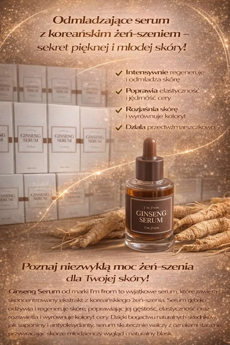 I'm From Ginseng Serum 30ml odmładzające z żeń-szeniem