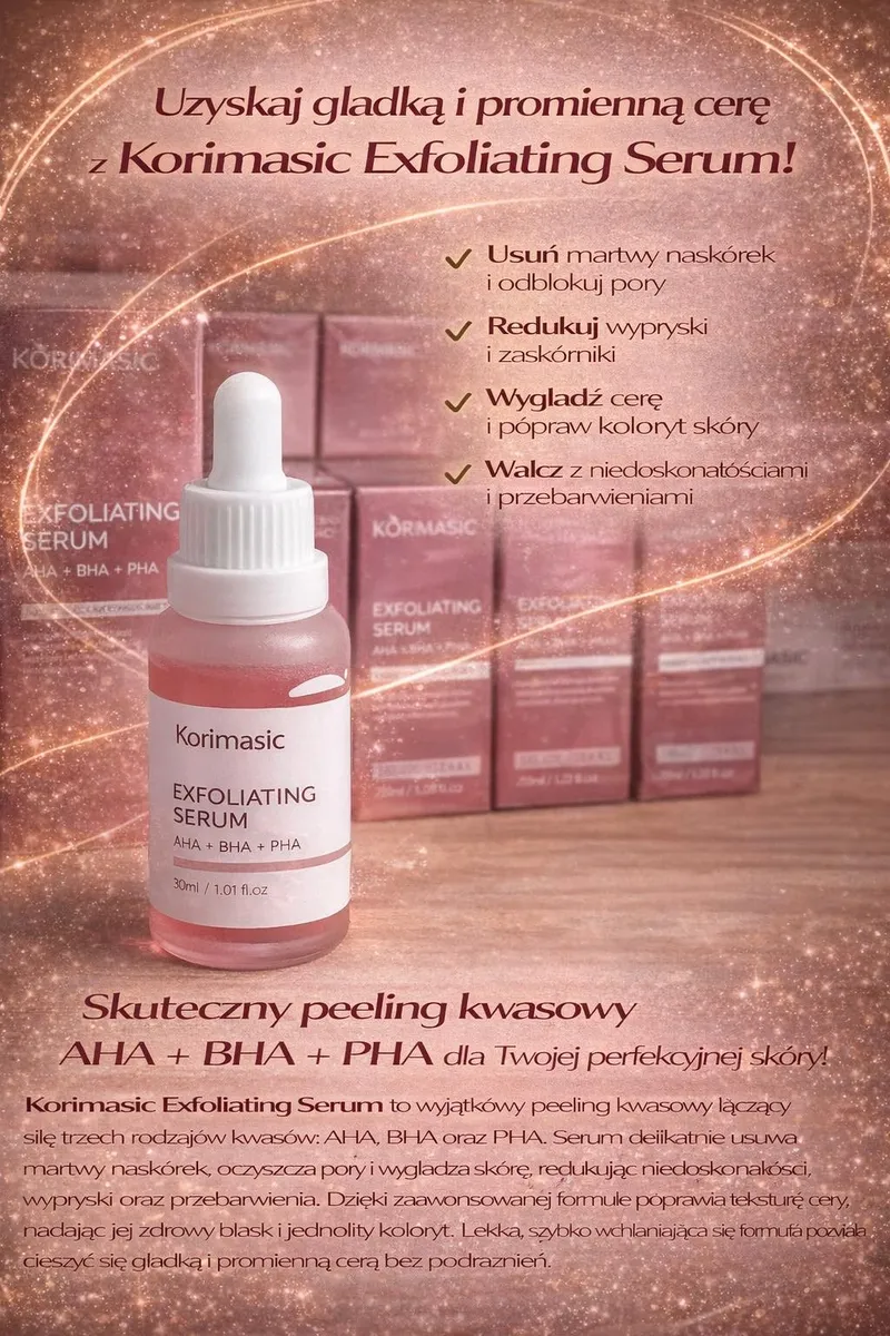 Korimasic Exfoliating Serum AHA BHA PHA 30ml
