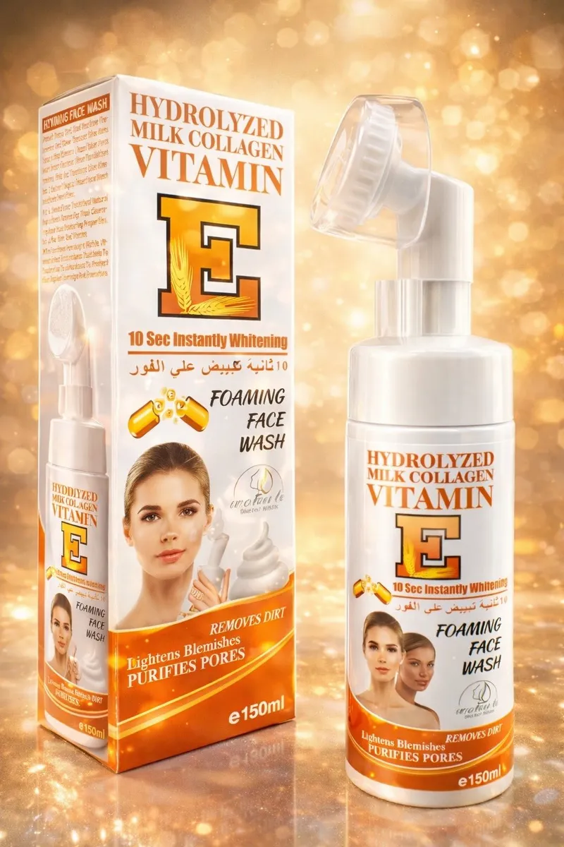 Pianka do mycia twarzy Vitamin E z hydrolizowanym kolagenem mlecznym 150ml