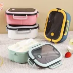 Lunchbox 2-piętrowy z pokrywką przezroczystą