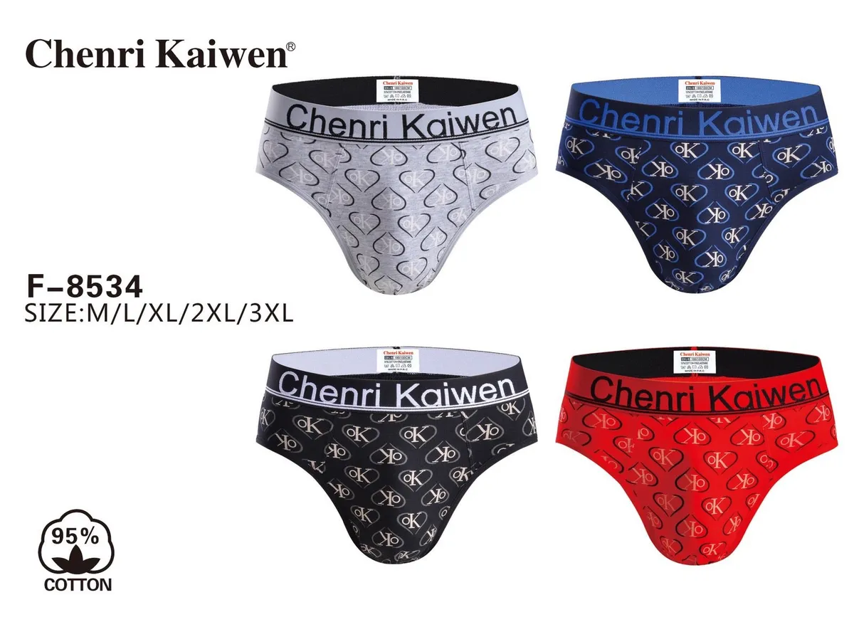 Męskie bokserki Chenri Kaiwen wzór CK 4szt M-5XL