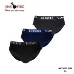 Męskie slipy UOMO Man Tegzz Czarne Granatowe XL 3 szt