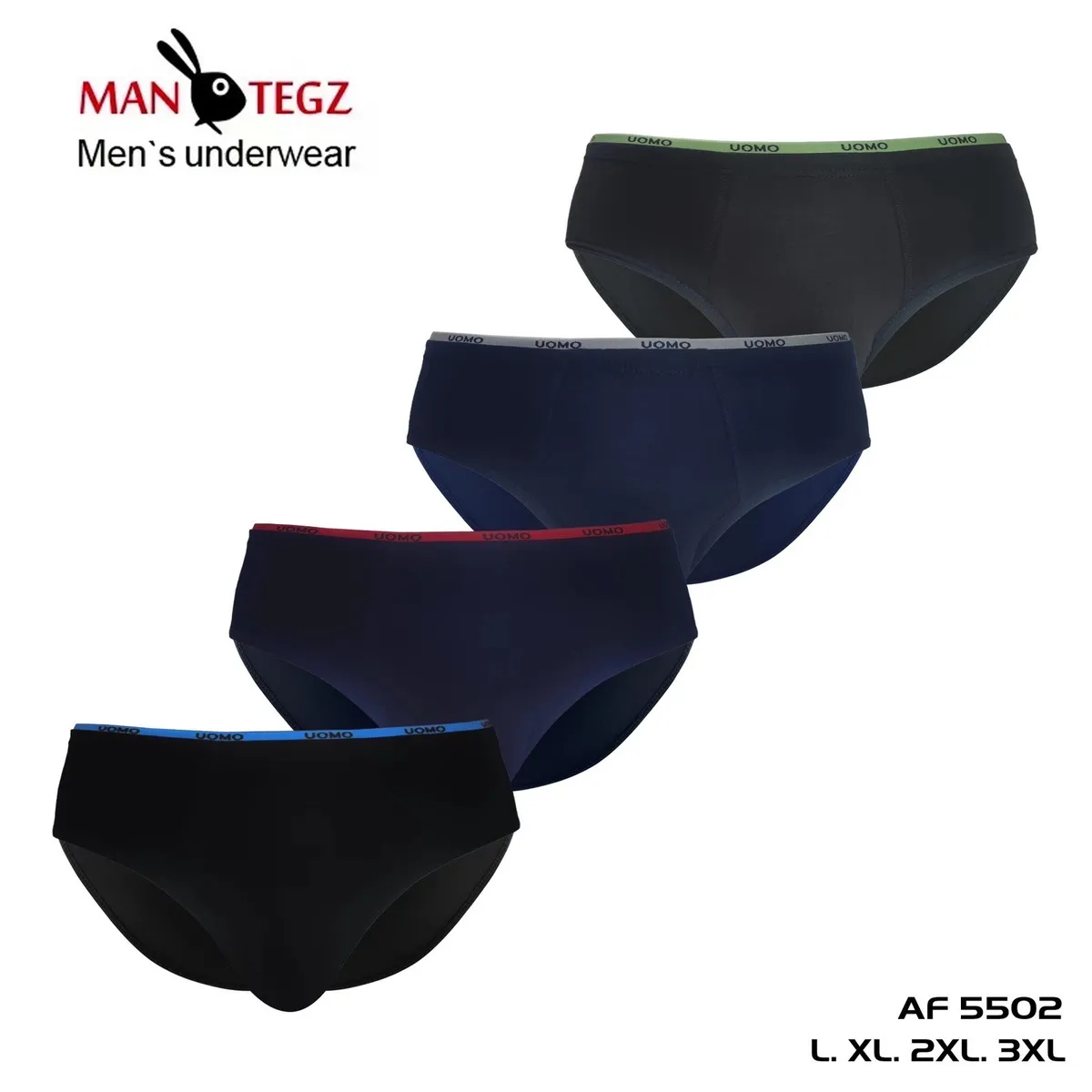 Męskie slipy Man TEGZZ AF5502 L-XL-XXL-3XL wielopak
