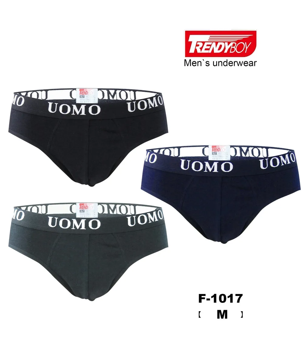 Bokserki męskie UOMO TrendyBoy 3 szt. czarny granatowy M