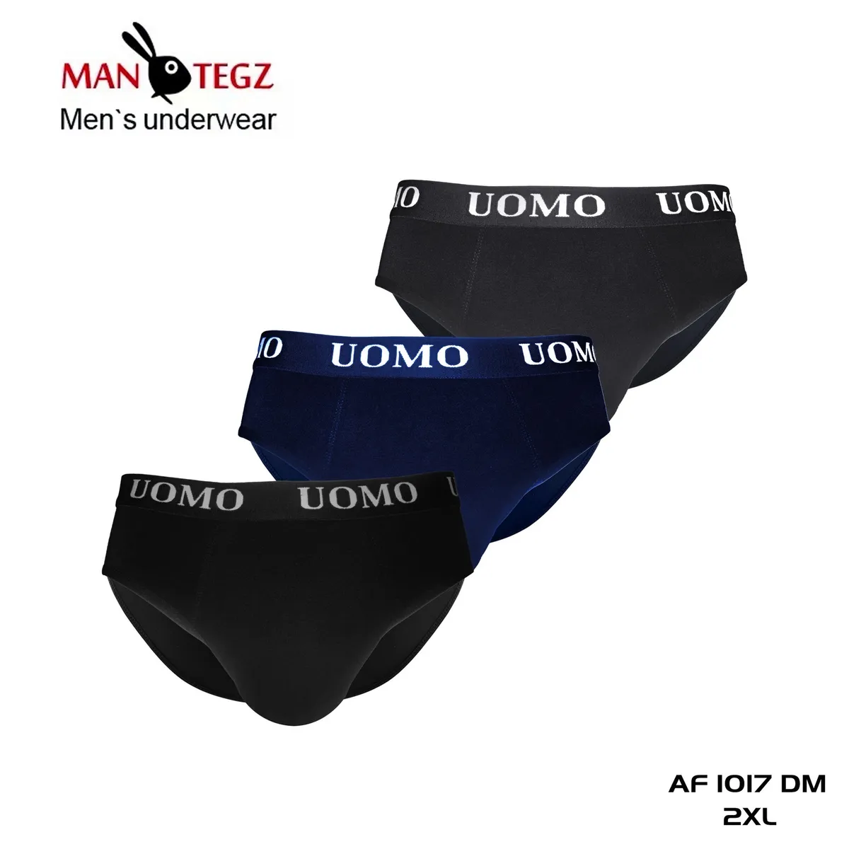 Bokserki męskie UOMO granatowo-czarne 2XL AF1017 DM