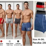 Bokserki męskie UOMO mix kolorów M-3XL 95% bawełna