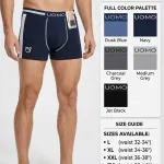 UOMO Premium Boxery Męskie Navy L (obwód pasa 81-86 cm)