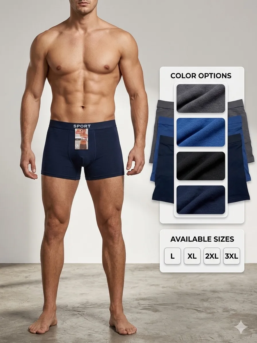 Bokserki męskie Sport granatowe XL 3XL