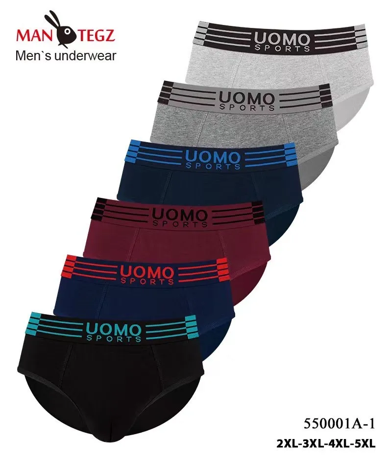 Męskie bokserki UOMOO Sports XL-5XL wielopak kolorowy