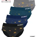 Bokserki męskie UOMO 4 szt. szaro-czarno-granatowe M-3XL