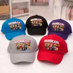 Czapki Roblox dla dzieci niebieska z postaciami