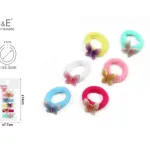 J&E Gumki do włosów scrunchies motywy motyli 8 szt.
