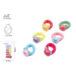 J&E Gumki do włosów scrunchies z misiami 12 szt multikolor