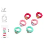 J&E Gumki do włosów scrunchies serca różowo-miętowe ø2.5cm