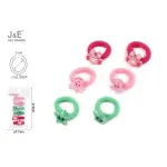 J&E Gumki do włosów scrunchies z ośmiorniczkami 6 szt