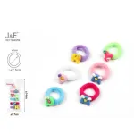 J&E Gumki do włosów scrunchies z ozdobami 6 szt ø2.5cm