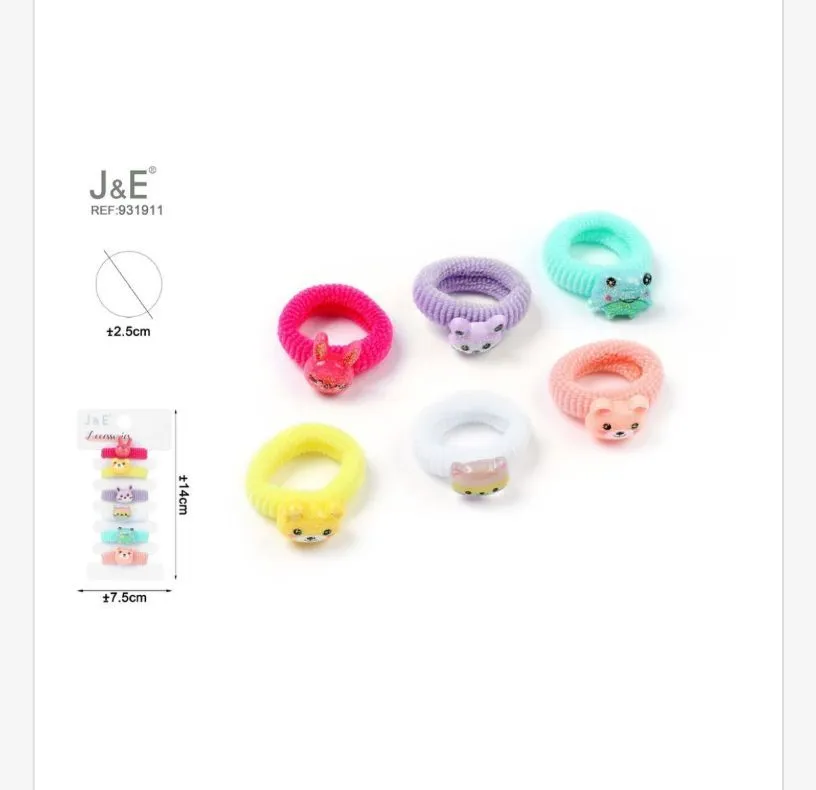 J&E Scrunchies Zwierzątka Wielokolorowe Ø12cm