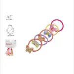 J&E Gumki do włosów scrunchies motywy motyli 30mm