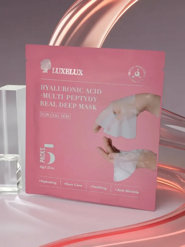 Luxelux Maska w płachcie Hyaluronic Acid Multi-Peptyd 5 szt