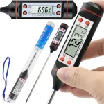 Termometr Szpilkowy LCD Igła 145mm -50 do +300°C