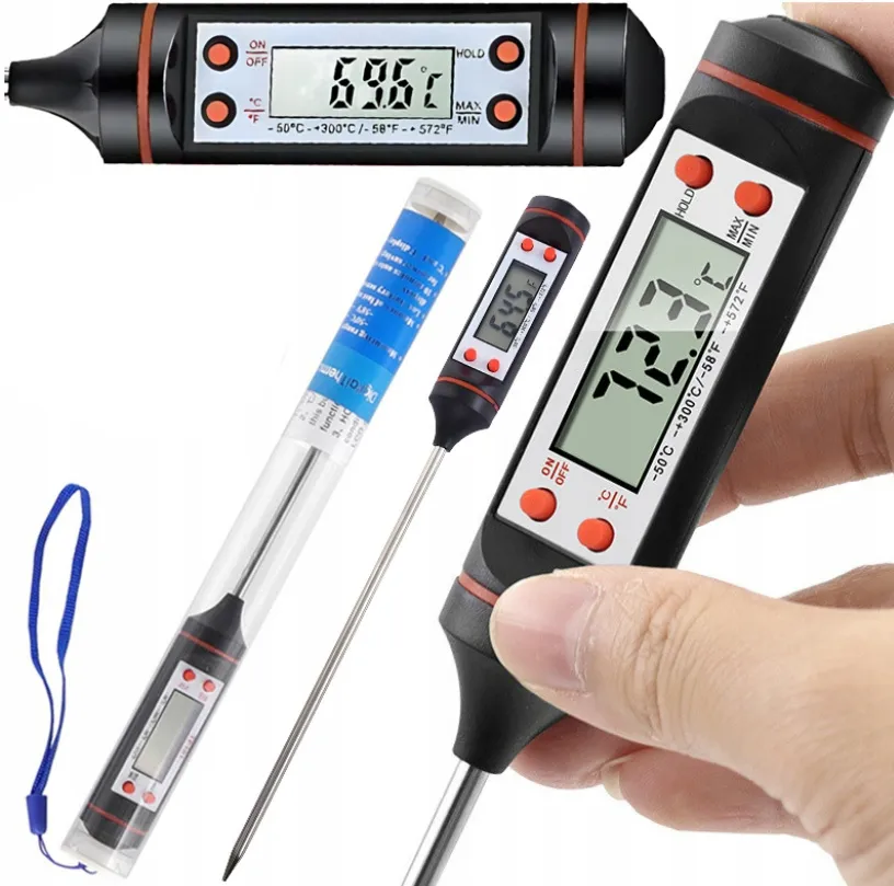 Termometr Szpilkowy LCD Igła 145mm -50 do +300°C