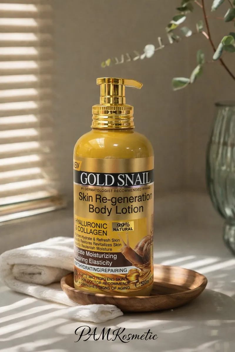 Gold Snail Skin Re-generation Body Lotion 500ml z małpką