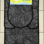 Komplet 3 dywaników łazienkowych szarych 50x75cm