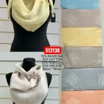Chusty Kwiatowe Mix Kolorów 90x90cm 70% Bawełna