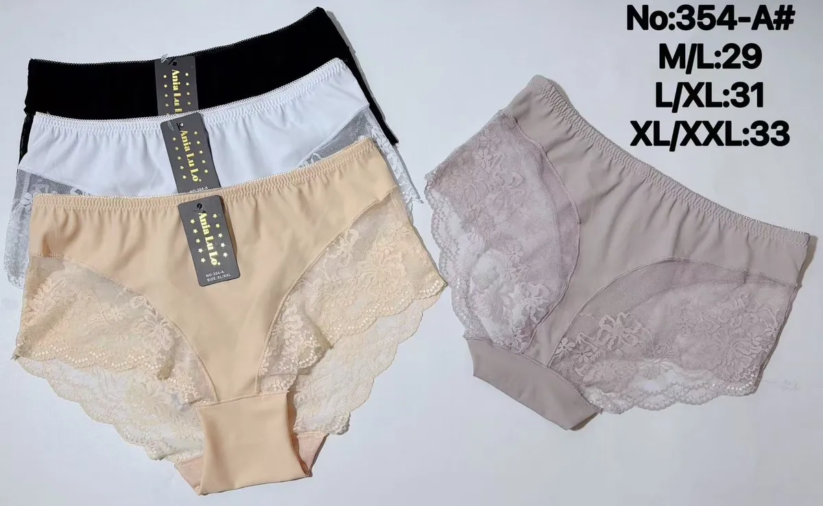 Ania Lu Majtki Damskie z Koronką M/L-XL/XXL No.354-A