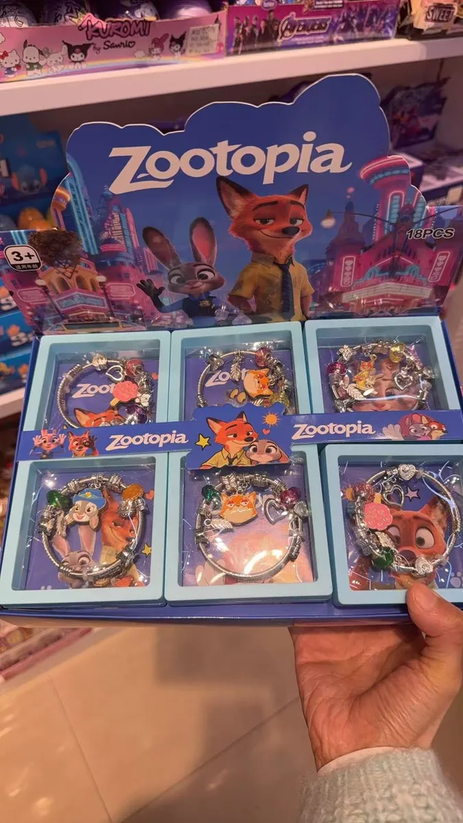 Bransoletki Zootopia Charm 18 szt dla dzieci 3+