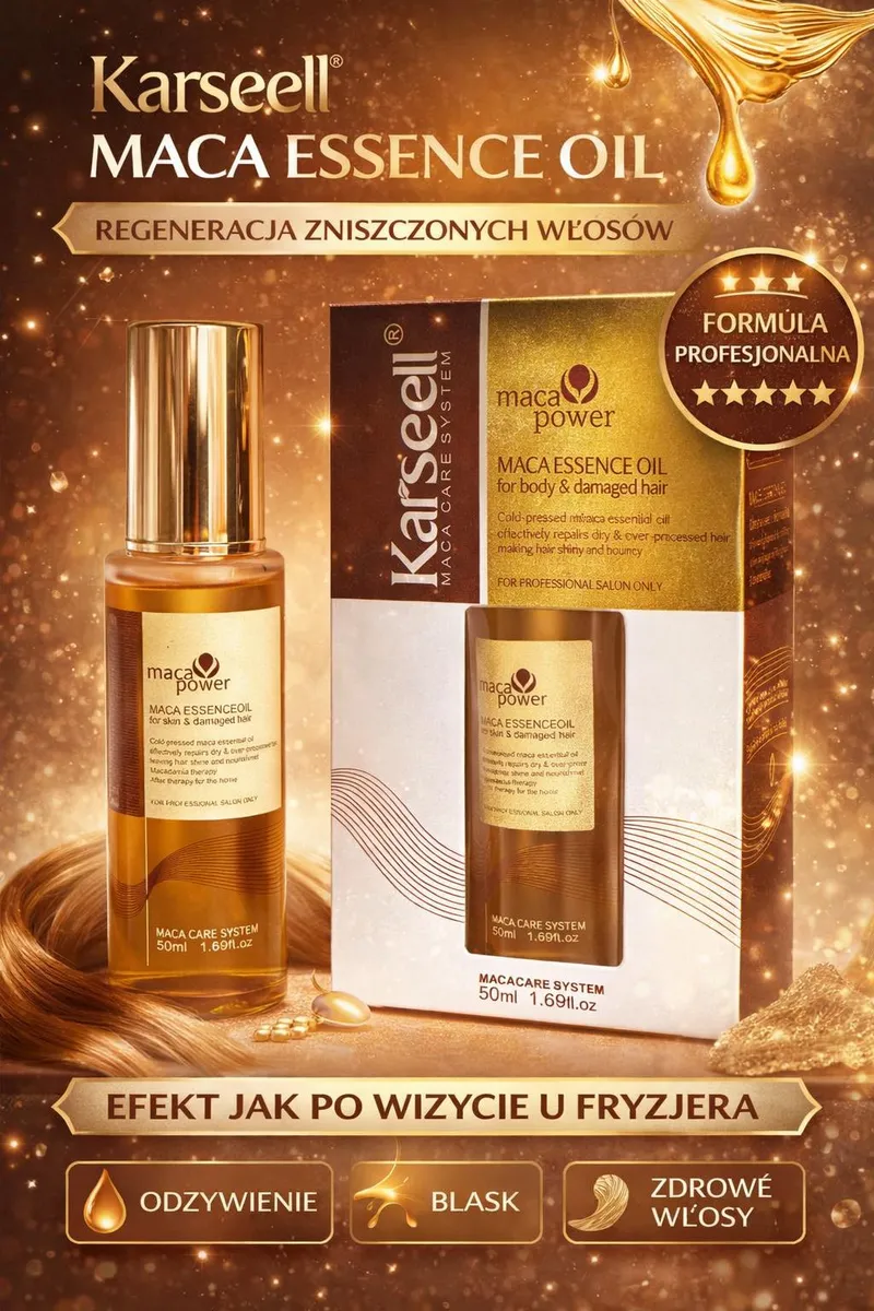 Karseell Maca Power Essence Oil olejek do włosów 50ml