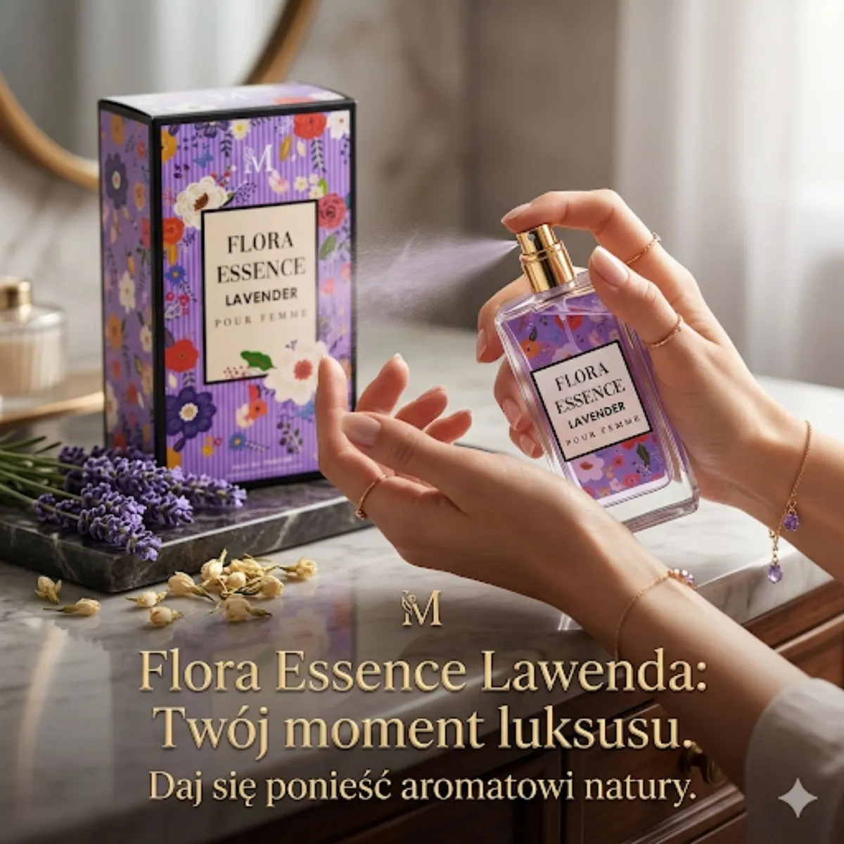 Flora Essence Lawender perfumy damskie fioletowe 50ml